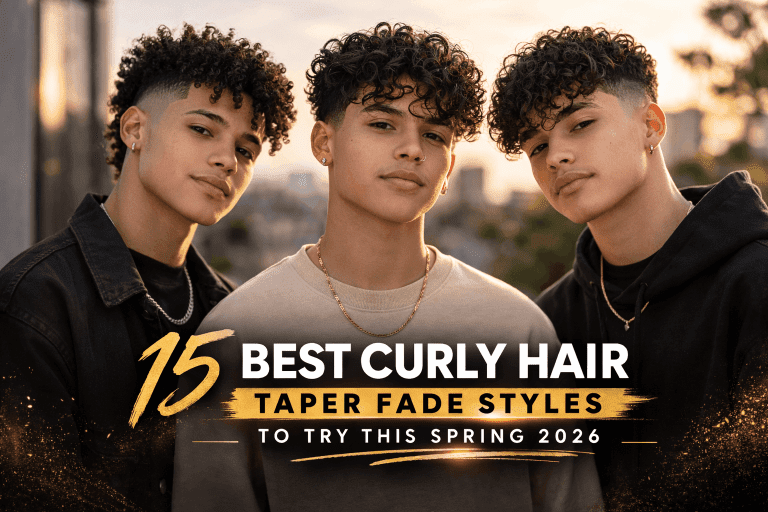15 Best Curly Hair Taper Fade Styles to Try This Spring 2026