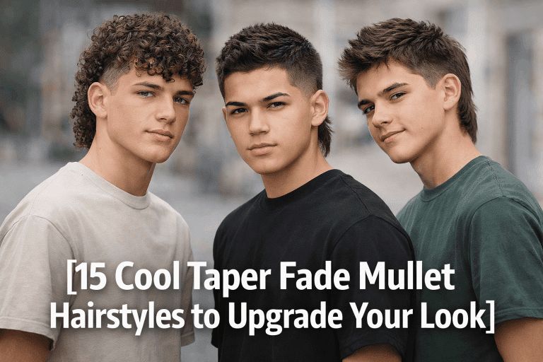 15 Cool Taper Fade Mullet Hairstyles to Upgrade Your Look