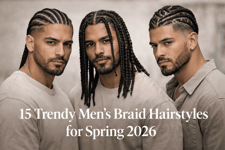 15 Trendy Men’s Braid Hairstyles to Rock This Spring 2026