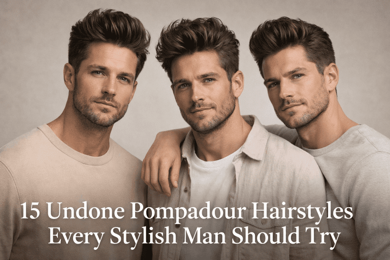 12+ Undone Pompadour Hairstyles Every Stylish Man Should Try