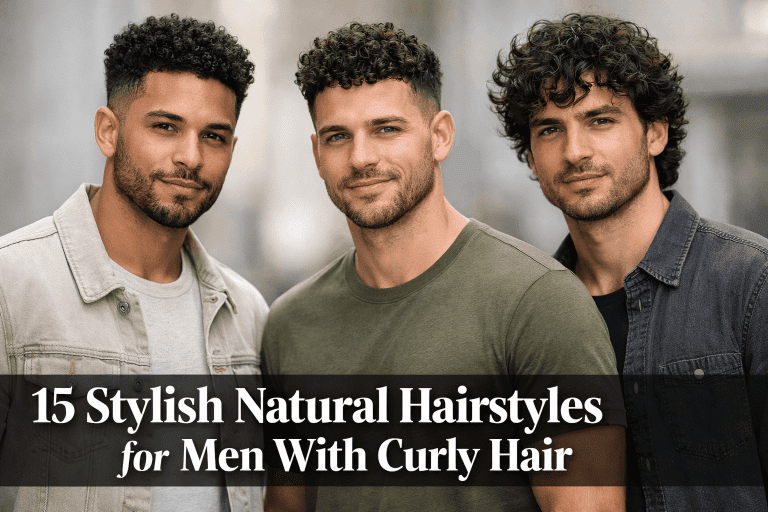15+ Stylish Natural Hairstyles for Men With Curly Hair