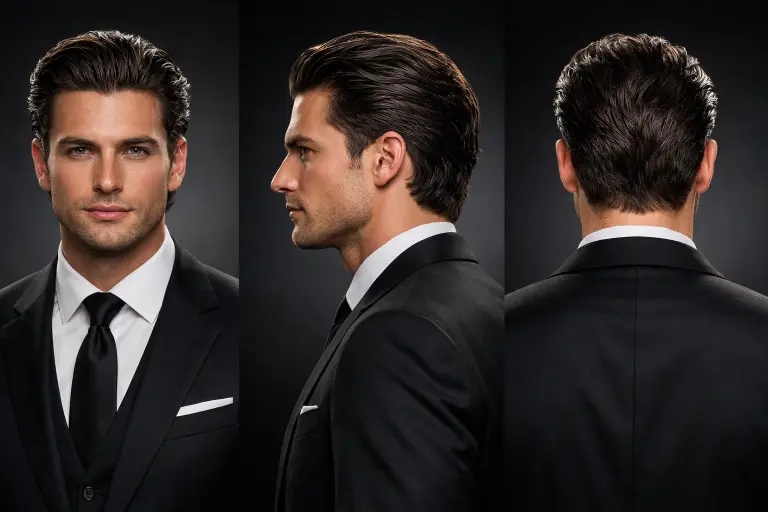 ALT 13: Medium-length low taper fade wavy hairstyle for men with balanced volume and natural wave pattern