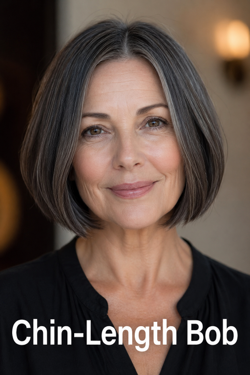 short hairstyles for women over 50 with layered bobs, pixie cuts, and volume styles