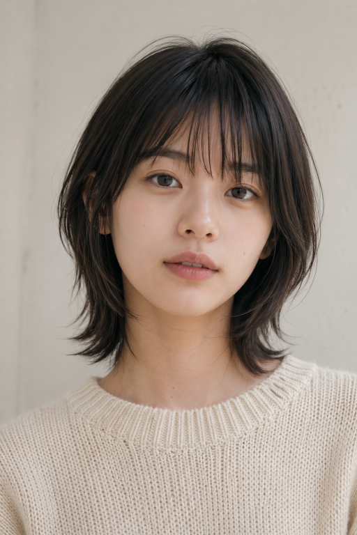 Short shag hairstyle with textured layers and modern volume for women