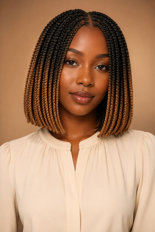 Bob braids hairstyles in various lengths and styles showcasing versatile, low-maintenance braided looks for different face shapes and hair types