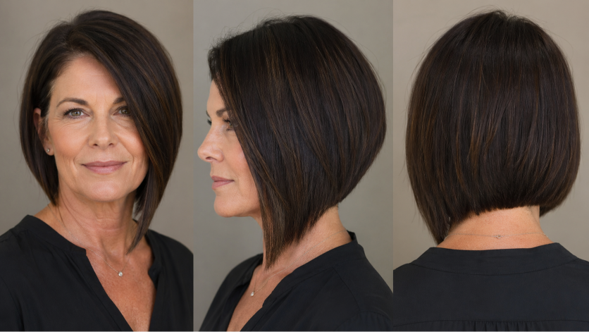 short hairstyles for women over 50 with layered bobs, pixie cuts, and volume styles