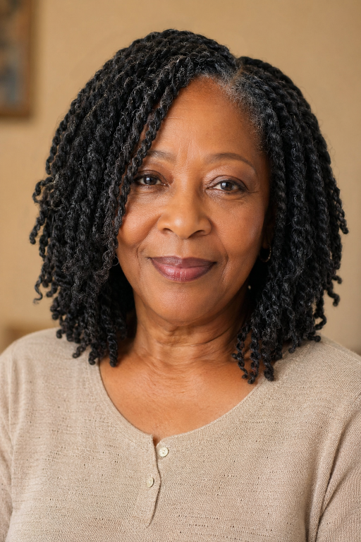 Elegant braided hairstyles for older Black women over 50 showcasing protective, low-maintenance, and graceful looks