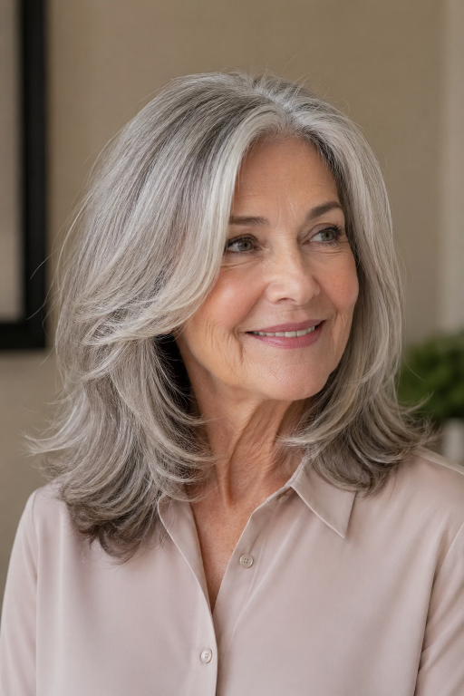 Hairstyles for women over 60 with thin fine hair showing layered bobs, pixie cuts, and volume-boosting styles for a fuller, youthful look