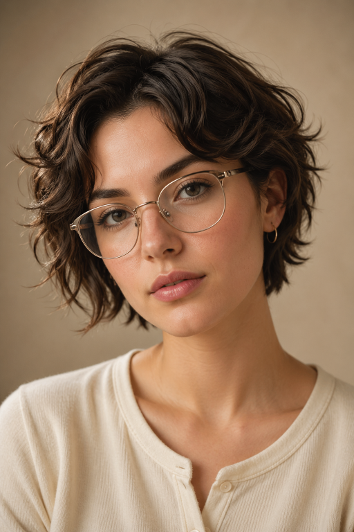 Short pixie haircut for women with glasses showing flattering modern styles for different face shapes