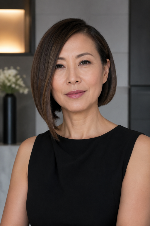 Hairstyles for women over 50 with thin fine hair showing layered bobs and pixie cuts that add volume and fullness