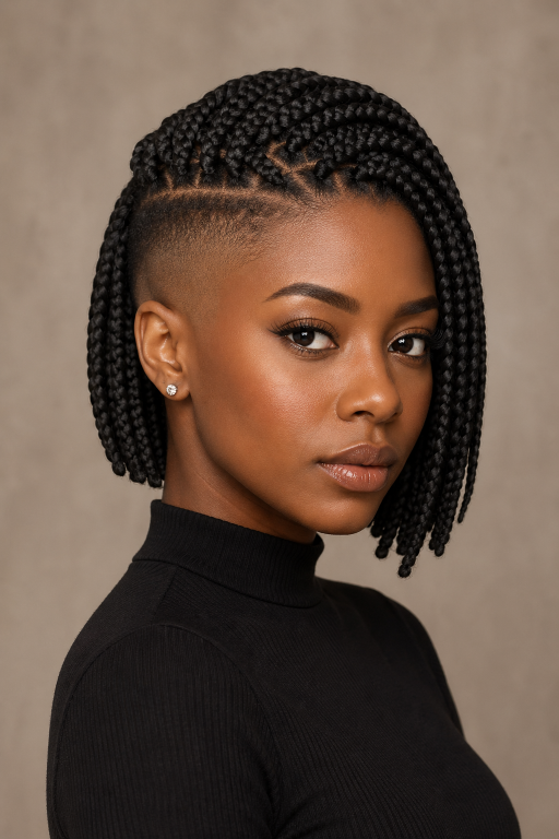 Bob braids hairstyles in various lengths and styles showcasing versatile, low-maintenance braided looks for different face shapes and hair types