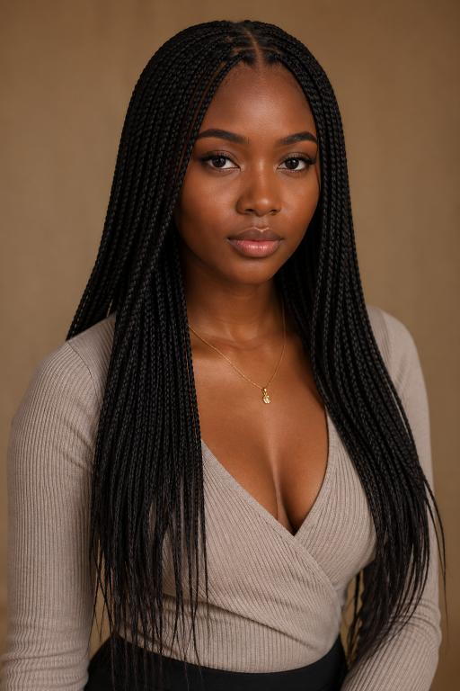 Braided hairstyles for Black women featuring box braids, knotless braids, and cornrows styled in versatile protective looks