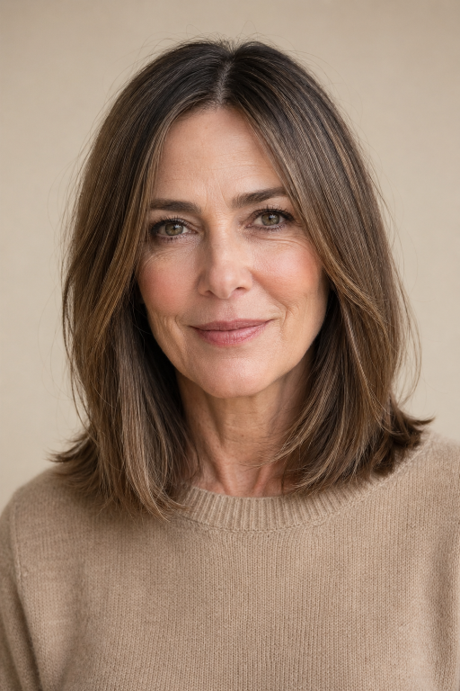 Hairstyles for women over 40 with thin fine hair showing volume-boosting cuts like layered bobs, pixies, and textured styles for fuller-looking hair
