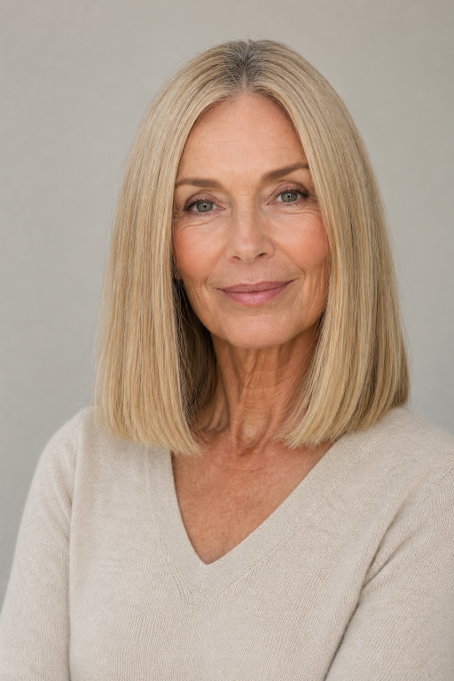 Hairstyles for women over 50 with thin fine hair showing layered bobs and pixie cuts that add volume and fullness