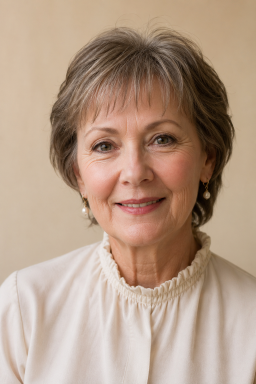Hairstyles for women over 60 with thin fine hair showing layered bobs, pixie cuts, and volume-boosting styles for a fuller, youthful look