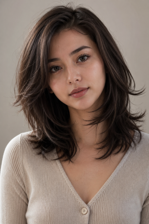 Medium shag hairstyle ideas with layered texture and face-framing volume for different hair types
