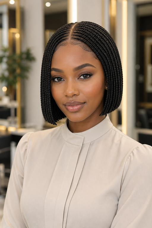 Bob braids hairstyles in various lengths and styles showcasing versatile, low-maintenance braided looks for different face shapes and hair types
