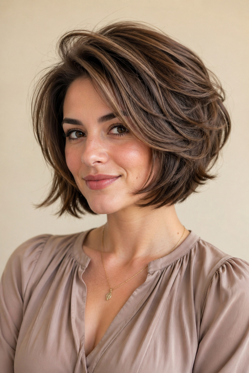 Stacked bob haircut ideas showing layered back volume, angled front, and modern styles for different face shapes and hair types