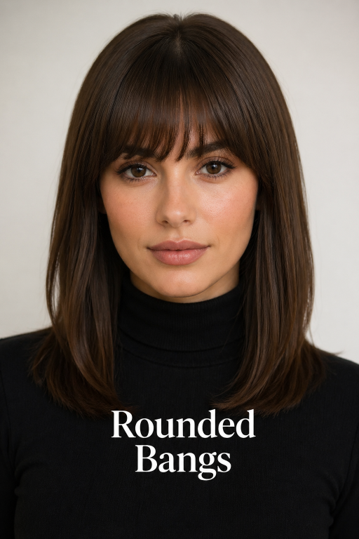 25 bangs hairstyles for oval face showing different fringe styles for all hair types