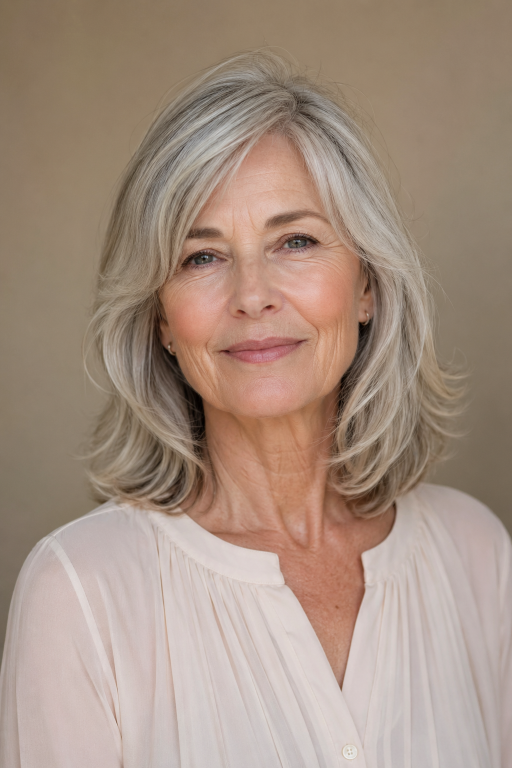 Hairstyles for women over 60 with thin fine hair showing layered bobs, pixie cuts, and volume-boosting styles for a fuller, youthful look