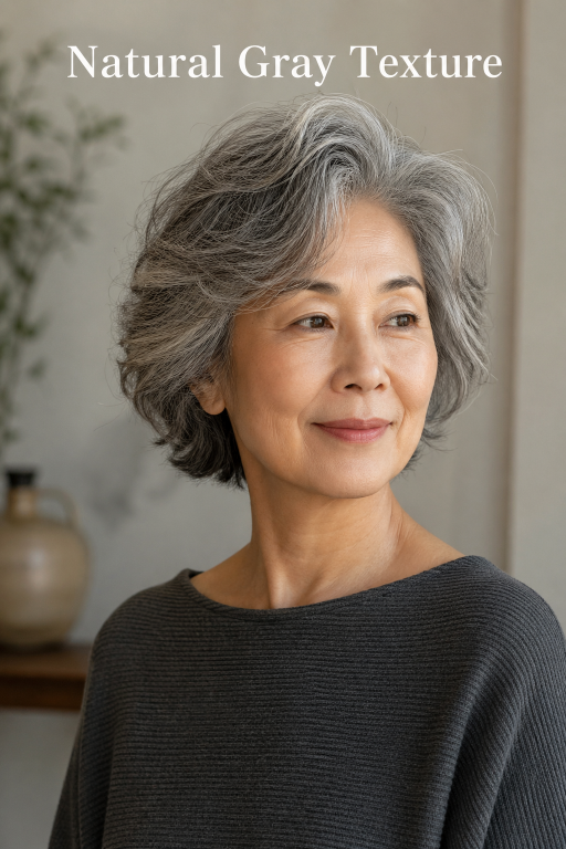Elegant short and layered hairstyles for women over 80 showcasing soft volume, natural gray hair, and easy-to-maintain flattering cuts