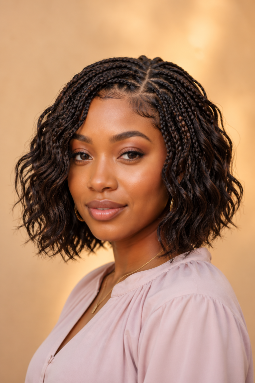 Bob braids hairstyles in various lengths and styles showcasing versatile, low-maintenance braided looks for different face shapes and hair types