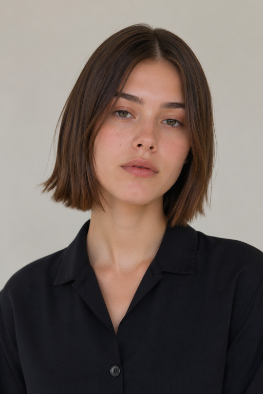 Choppy bob haircut for thin fine hair with textured layers adding natural volume and movement