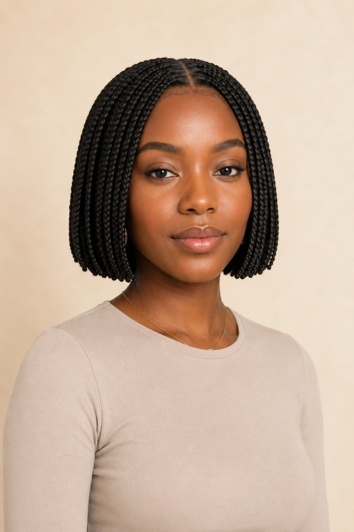Bob braids hairstyles in various lengths and styles showcasing versatile, low-maintenance braided looks for different face shapes and hair types