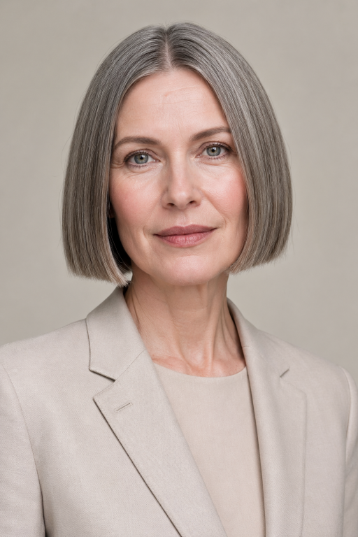 Hairstyles for women over 50 with thin fine hair showing layered bobs and pixie cuts that add volume and fullness