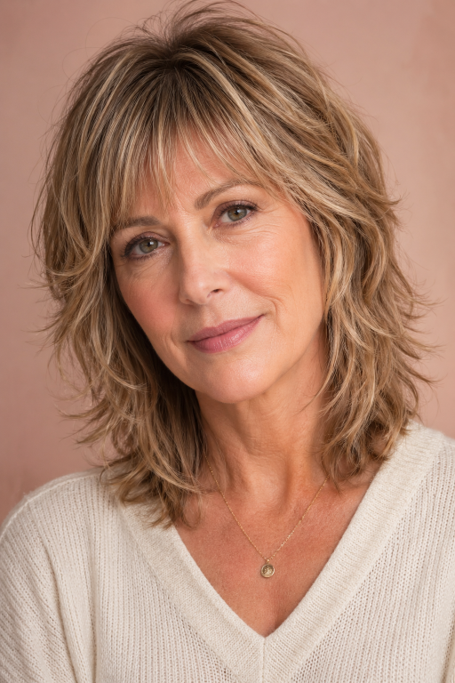 Hairstyles for women over 40 with thin fine hair showing volume-boosting cuts like layered bobs, pixies, and textured styles for fuller-looking hair