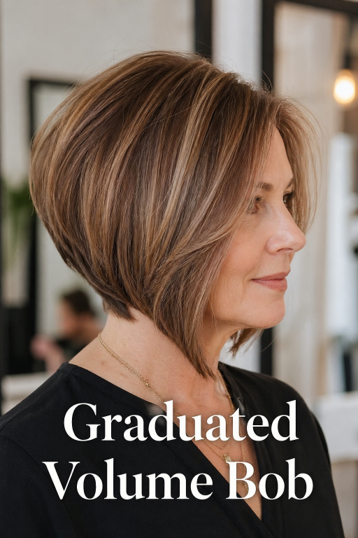short hairstyles for women over 50 with layered bobs, pixie cuts, and volume styles