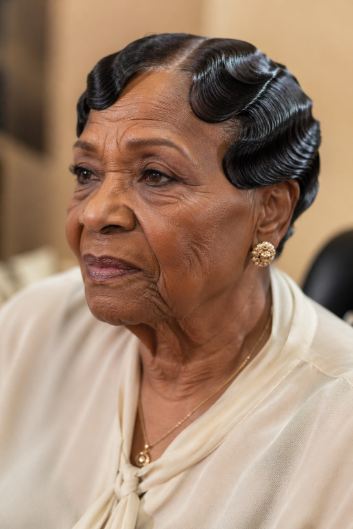 Hairstyles for Black women over 70 featuring short, natural, curly, and low-maintenance elegant looks