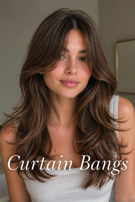 25 bangs hairstyles for oval face showing different fringe styles for all hair types