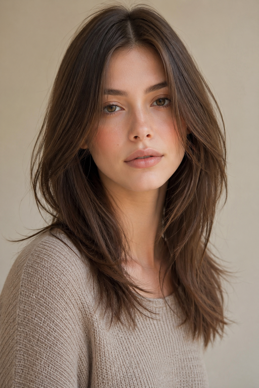 Medium shag hairstyle ideas with layered texture and face-framing volume for different hair types