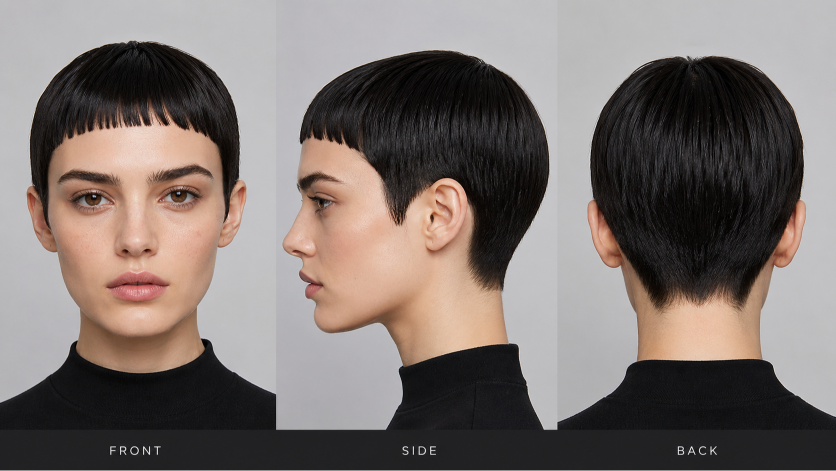 25 bangs hairstyles for short hair showcasing different fringe styles on pixie cuts and bobs for various face shapes and hair textures