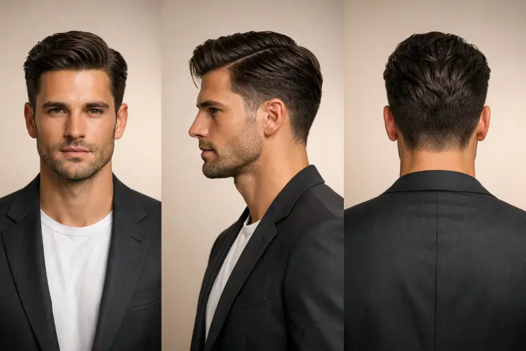 ALT 4: Messy low taper fade wavy hairstyle for men with loose natural waves and relaxed textured top