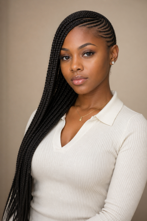Braided hairstyles for Black women featuring box braids, knotless braids, and cornrows styled in versatile protective looks