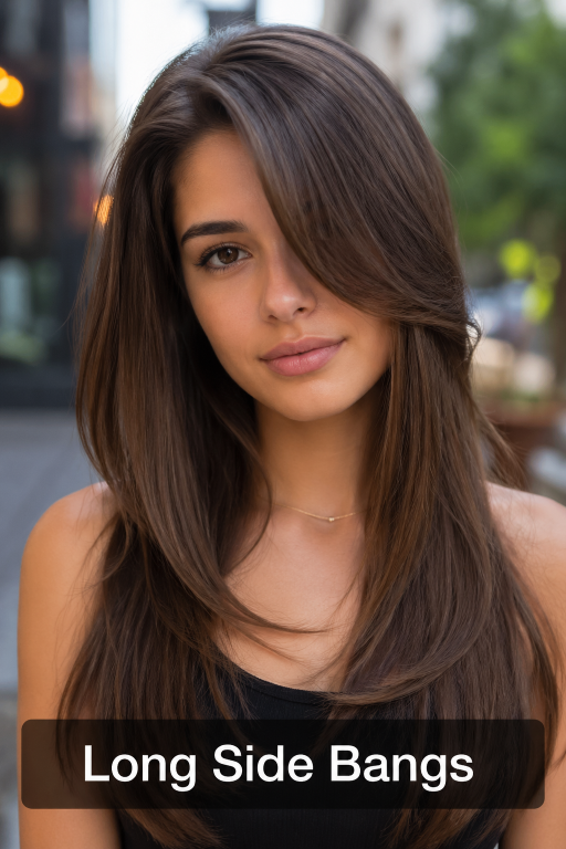 25 bangs hairstyles for oval face showing different fringe styles for all hair types