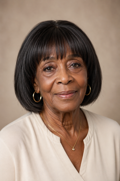 Hairstyles for Black women over 70 featuring short, natural, curly, and low-maintenance elegant looks
