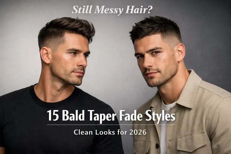 bald taper fade with mohawk style featuring longer center strip and tapered sides