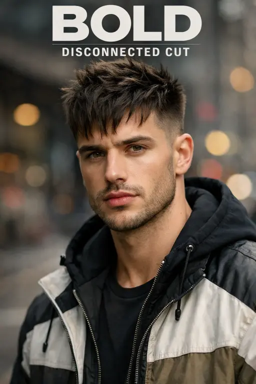 modern textured crop haircuts for men with faded sides and layered choppy top styled naturally