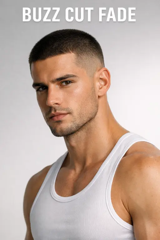 clean mid drop taper fade haircut with natural blend around the ear and neckline, styled top showing modern versatile men’s hairstyle