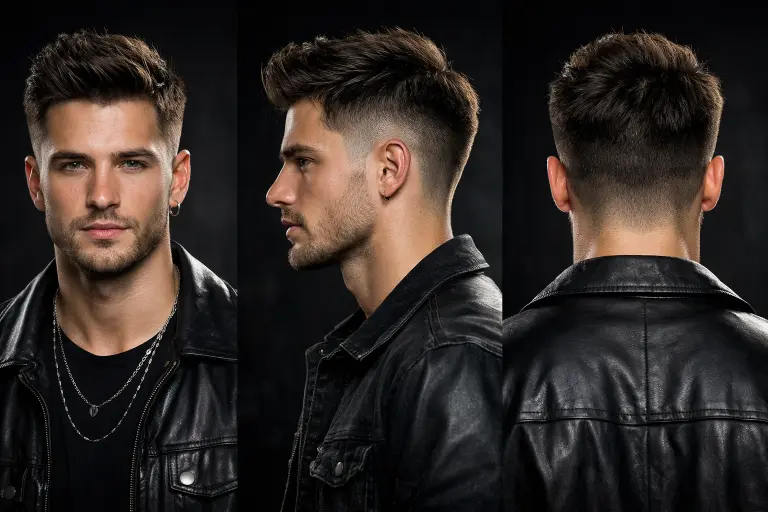 collection of mid taper fade for straight hair styles showing clean fades, textured tops, and different modern variations