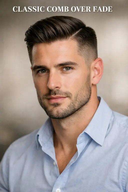 variety of high fade haircuts for men showing different styles, textures, and top lengths with clean faded sides