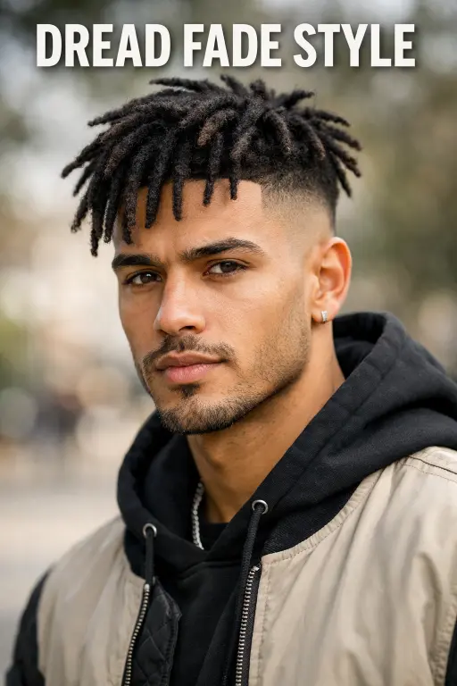 variety of high fade haircuts for men showing different styles, textures, and top lengths with clean faded sides