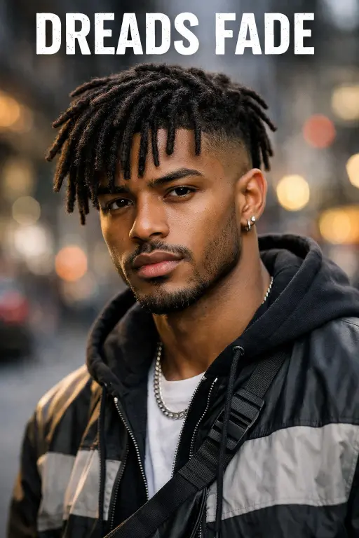 clean mid drop taper fade haircut with natural blend around the ear and neckline, styled top showing modern versatile men’s hairstyle