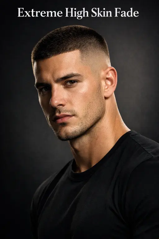 clean buzz cut fade styles for men showing low, mid, and high fades with short textured top on different hair types