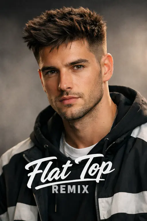 man with low taper fade messy top hairstyle featuring textured medium-length hair and clean tapered sides
