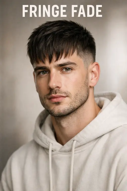 clean mid drop taper fade haircut with natural blend around the ear and neckline, styled top showing modern versatile men’s hairstyle