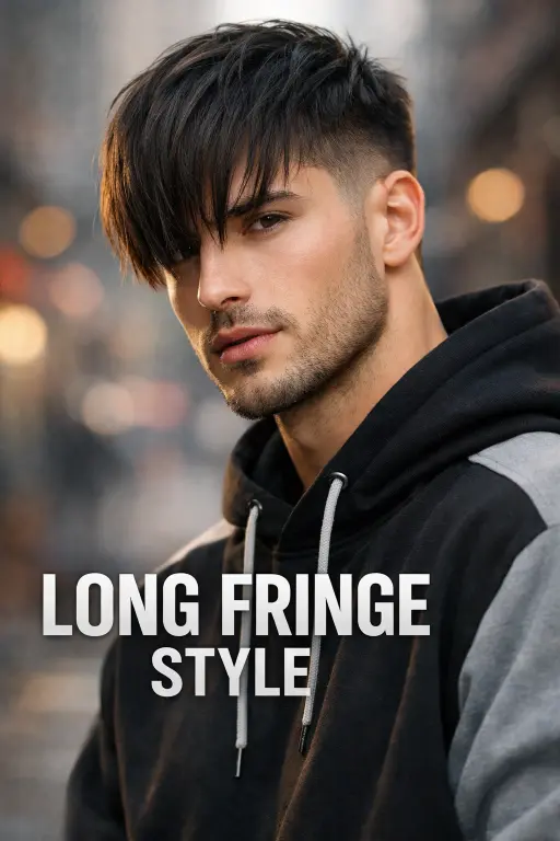 High taper fade long hairstyles for men featuring clean faded sides with long textured hair on top styled in different modern looks